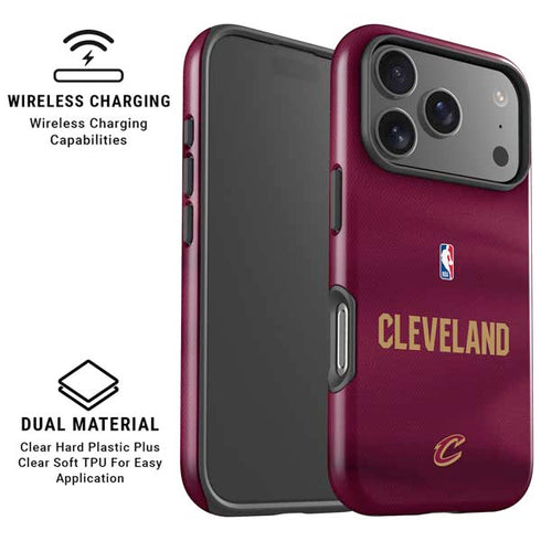 NBA Cleveland Cavaliers Jersey iPhone 17 Pro Max Magsafe Impact Case
