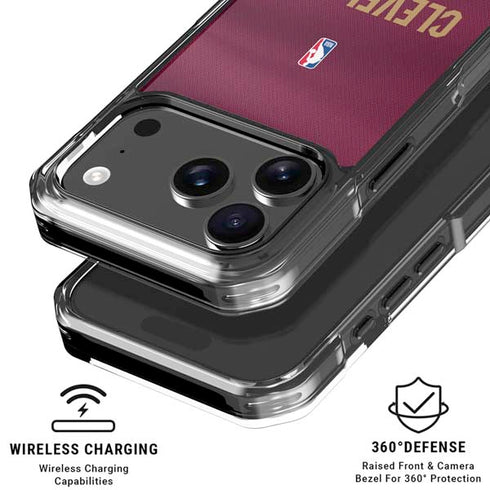 NBA Cleveland Cavaliers Jersey iPhone 18 Pro Clear Case