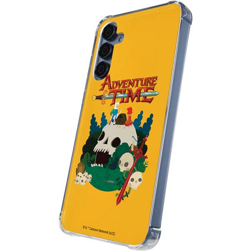 Adult Swim Adventure Time Cave Of Skulls Galaxy A35 5G Clear Case