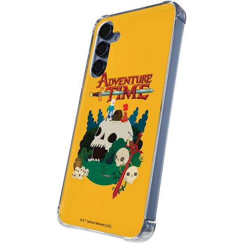 Adult Swim Adventure Time Cave Of Skulls Galaxy A55 5G Clear Case