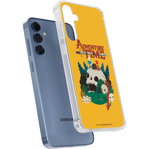 Adult Swim Adventure Time Cave Of Skulls Galaxy A55 5G Clear Case
