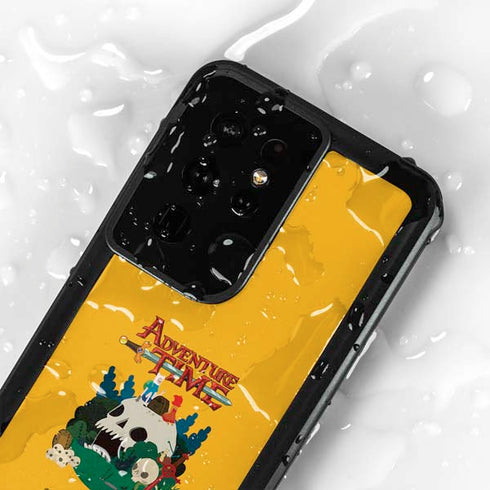 Adult Swim Adventure Time Cave Of Skulls Galaxy S24 Ultra Waterproof Case