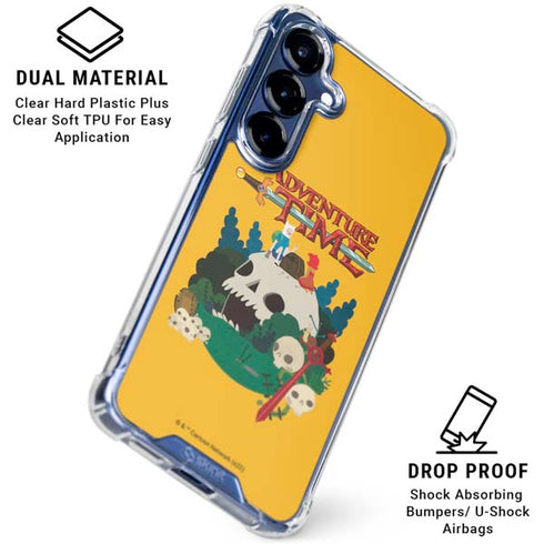Adult Swim Adventure Time Cave Of Skulls Galaxy S25 Clear Case