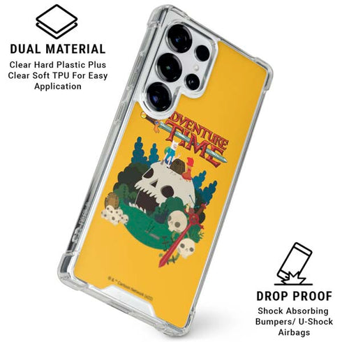 Adult Swim Adventure Time Cave Of Skulls Galaxy S26 Ultra Clear Case
