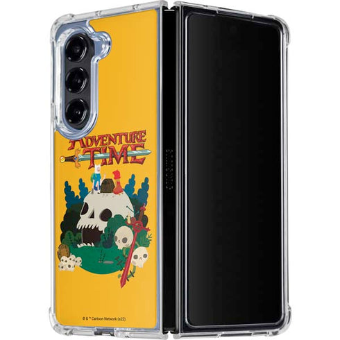 Adult Swim Adventure Time Cave Of Skulls Galaxy Z Fold5 5G Clear Case