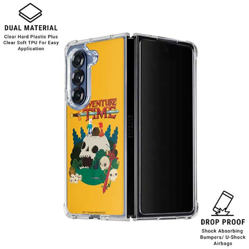 Adult Swim Adventure Time Cave Of Skulls Galaxy Z Fold6 Clear Case