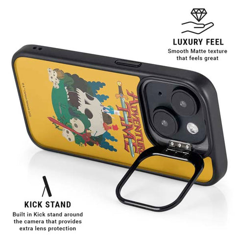 Adult Swim Adventure Time Cave Of Skulls iPhone 14 Kickstand Case
