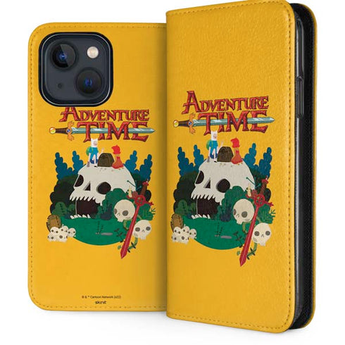Adult Swim Adventure Time Cave Of Skulls iPhone 15 Folio Case