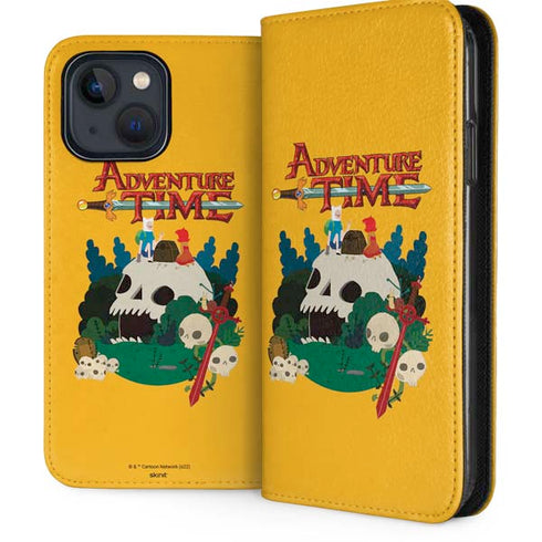 Adult Swim Adventure Time Cave Of Skulls iPhone 15 Plus Folio Case