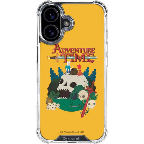 Adult Swim Adventure Time Cave Of Skulls iPhone 16 Plus Clear Case