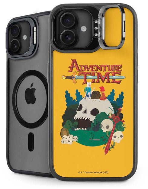 Adult Swim Adventure Time Cave Of Skulls iPhone 16 Plus Kickstand Case