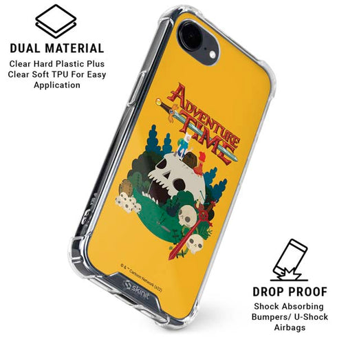 Adult Swim Adventure Time Cave Of Skulls iPhone 16e Clear Case