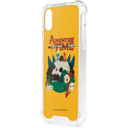 Adult Swim Adventure Time Cave Of Skulls iPhone XS Clear Case