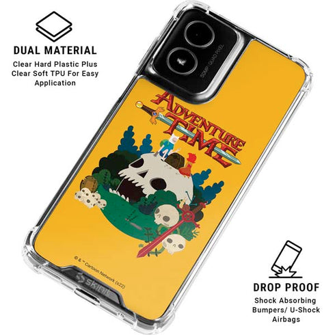 Adult Swim Adventure Time Cave Of Skulls Moto G Power 5G (2024) Clear Case