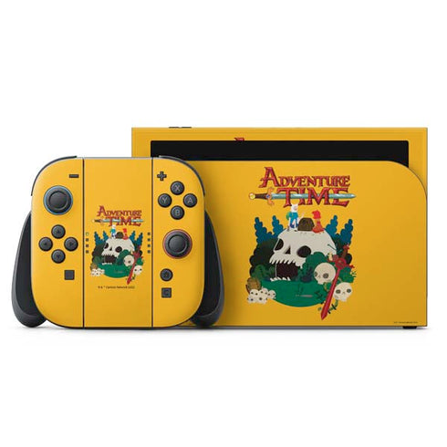 Adult Swim Adventure Time Cave Of Skulls Nintendo Switch 2 (2025) with Joy-Con Skin
