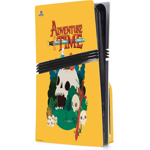Adult Swim Adventure Time Cave Of Skulls PS5 Pro Disk Console Skin
