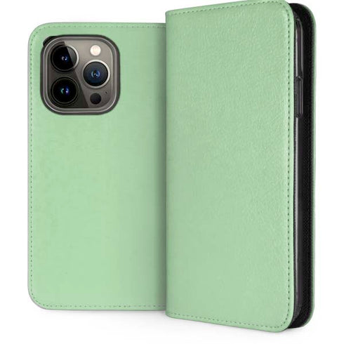 Celadon Solid iPhone 14 Pro Folio Case