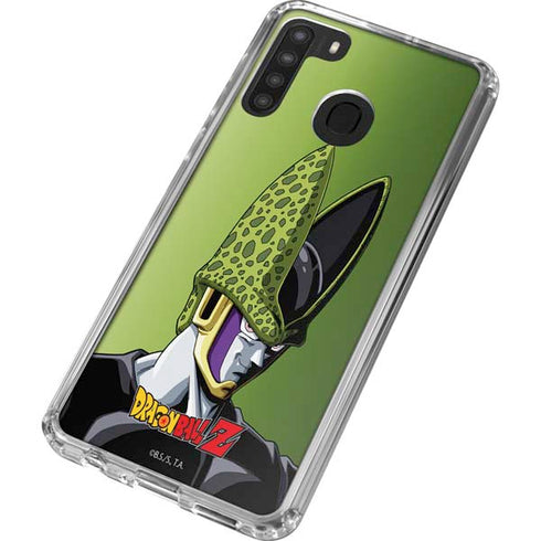 Dragon Ball Z Cell Portrait Galaxy A21 Clear Case