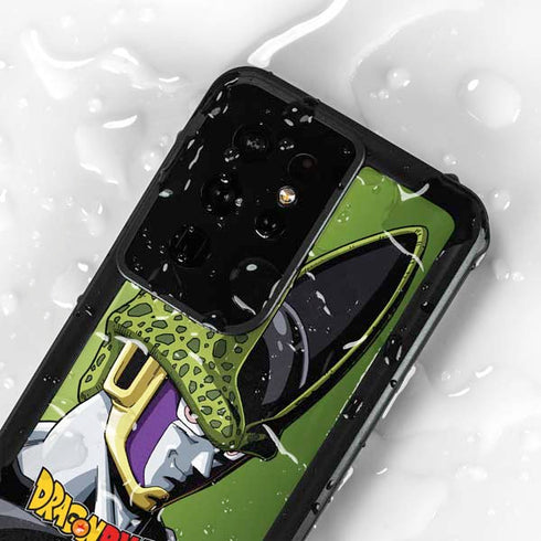 Dragon Ball Z Cell Portrait Galaxy S24 Ultra Waterproof Case