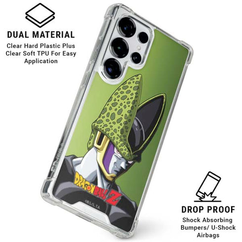 Dragon Ball Z Cell Portrait Galaxy S25 Ultra Clear Case