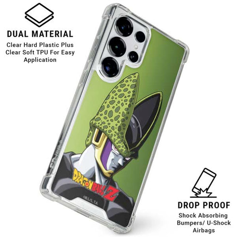 Dragon Ball Z Cell Portrait Galaxy S26 Ultra Clear Case