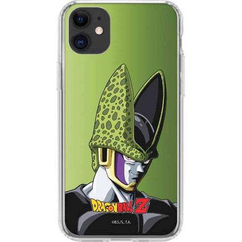 Dragon Ball Z Cell Portrait iPhone 11 Clear Case