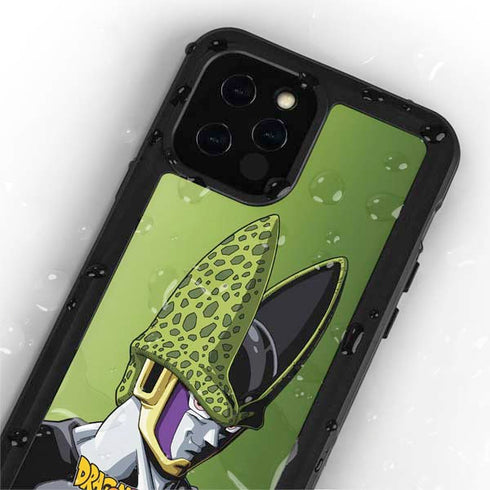Dragon Ball Z Cell Portrait iPhone 12 Pro Waterproof Case