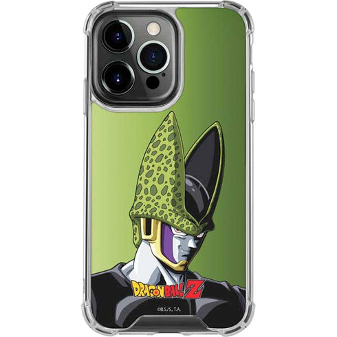 Dragon Ball Z Cell Portrait iPhone 14 Pro Clear Case