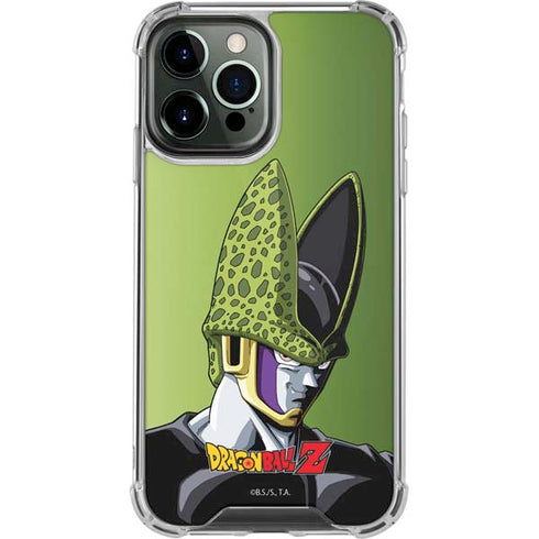 Dragon Ball Z Cell Portrait iPhone 14 Pro Max Clear Case