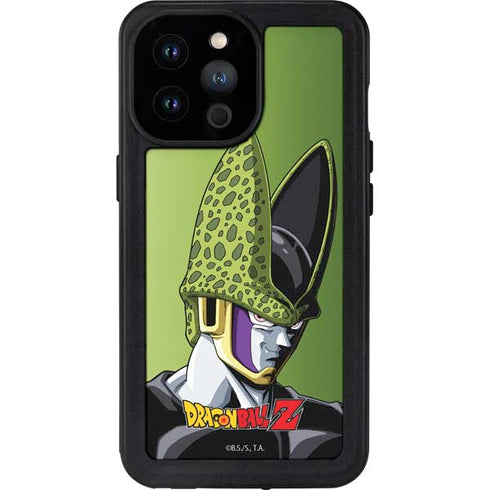 Dragon Ball Z Cell Portrait iPhone 14 Pro Max Waterproof Case