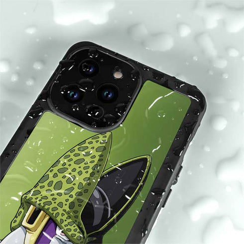 Dragon Ball Z Cell Portrait iPhone 14 Pro Max Waterproof Case