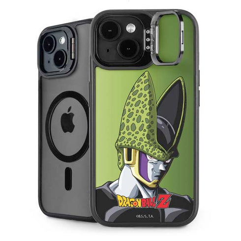 Dragon Ball Z Cell Portrait iPhone 15 Plus Kickstand Case