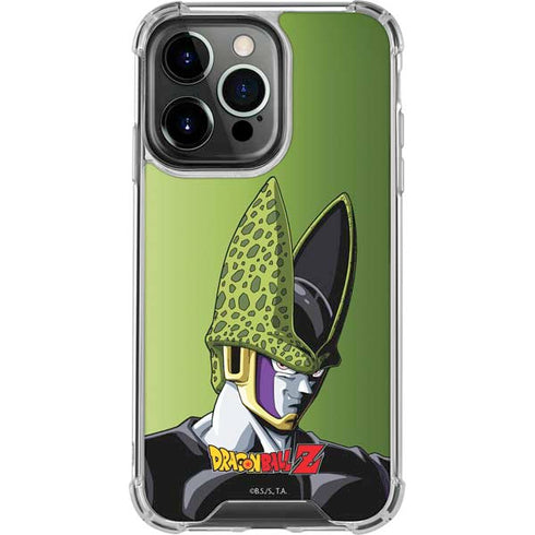 Dragon Ball Z Cell Portrait iPhone 15 Pro Clear Case