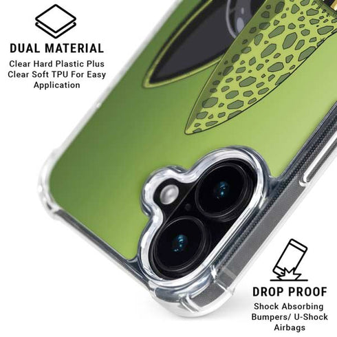 Dragon Ball Z Cell Portrait iPhone 16 Clear Case