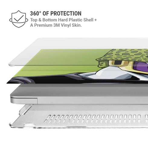 Dragon Ball Z Cell Portrait MacBook Pro 16in (2021-25) Case plus Skin