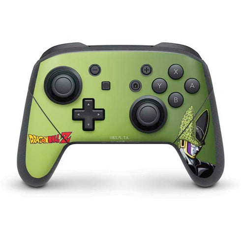 Dragon Ball Z Cell Portrait Nintendo Switch Pro Controller Skin