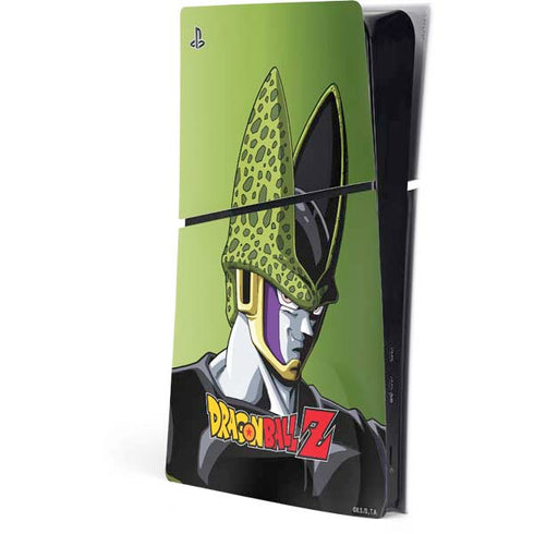 Dragon Ball Z Cell Portrait PS5 Slim Digital Edition Console Skin