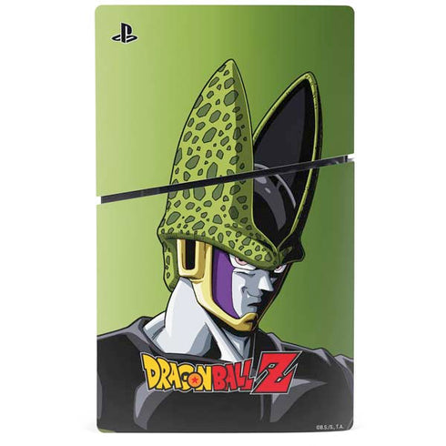 Dragon Ball Z Cell Portrait PS5 Slim Digital Edition Console Skin