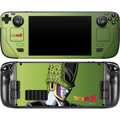 Dragon Ball Z Cell Portrait Steam Deck Handheld Gaming Computer OLED Skin