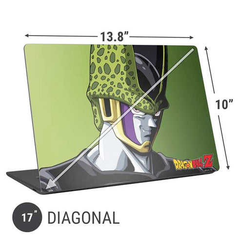 Dragon Ball Z Cell Portrait Universal Laptop 17in (13.8 x 10in) Skin