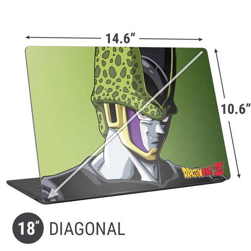 Dragon Ball Z Cell Portrait Universal Laptop 18in (14.6 x 10.6in) Skin