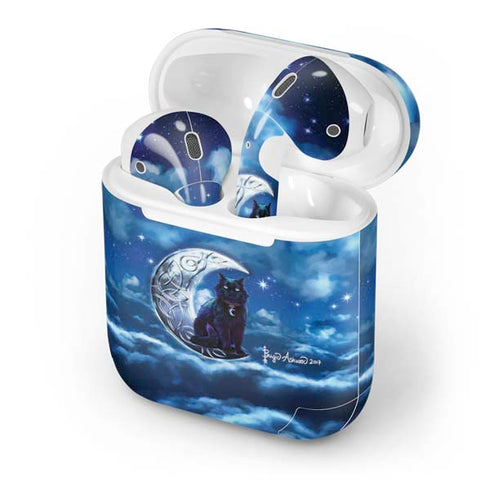 Celtic Black Cat by Brigid Ashwood Apple AirPods Skin