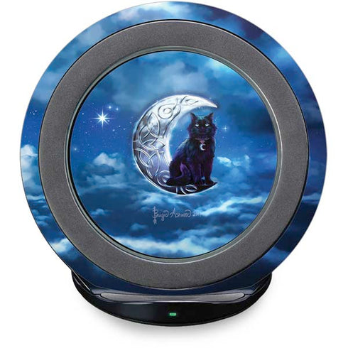 Celtic Black Cat by Brigid Ashwood Fast Charge Wireless Charging Stand Skin