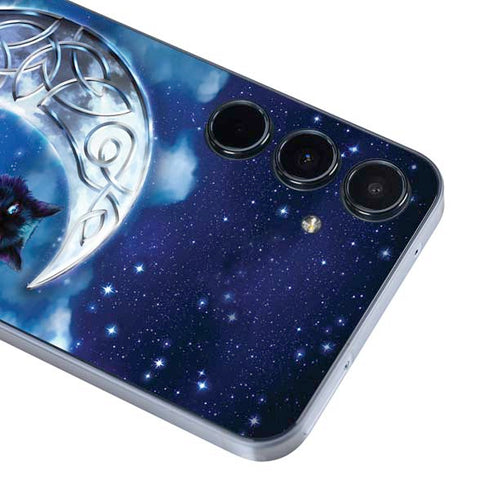 Celtic Black Cat by Brigid Ashwood Galaxy A55 5G Skin