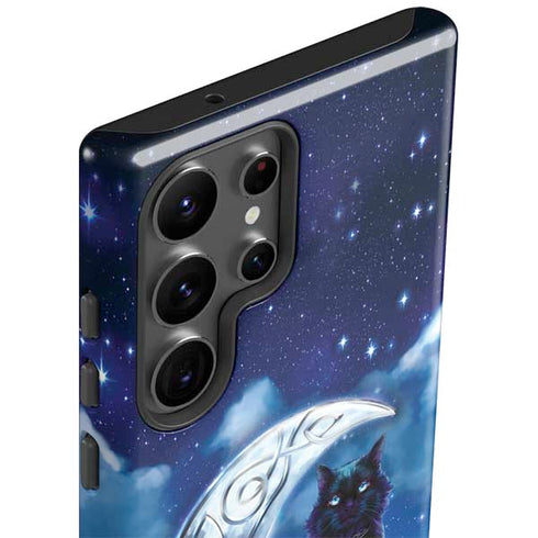 Celtic Black Cat by Brigid Ashwood Galaxy S23 Ultra Pro Case