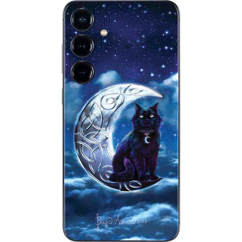 Celtic Black Cat by Brigid Ashwood Galaxy S24 Plus Skin