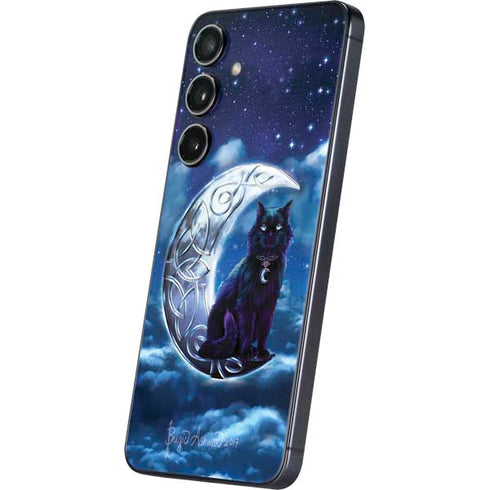Celtic Black Cat by Brigid Ashwood Galaxy S25 Plus Skin