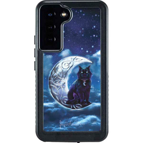 Celtic Black Cat by Brigid Ashwood Galaxy S24 Plus Waterproof Case