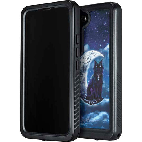 Celtic Black Cat by Brigid Ashwood Galaxy S24 Plus Waterproof Case