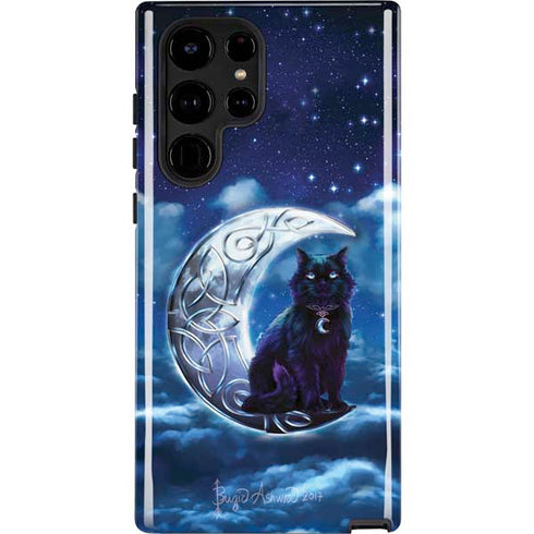 Celtic Black Cat by Brigid Ashwood Galaxy S25 Ultra Impact Case